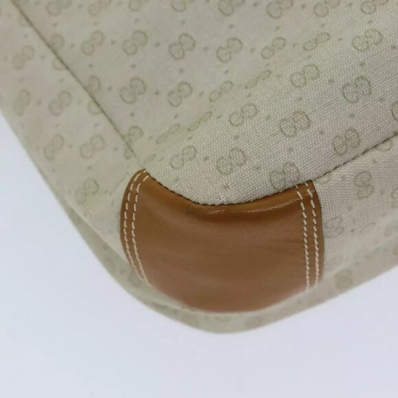 GUCCI Micro GG Supreme Shoulder Bag PVC Beige 001 106 0185 Auth am6133 - Picture 3 of 16